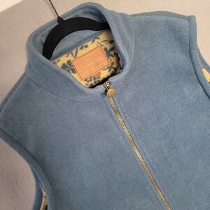 NWT Outback Trading Co Alpine Vest Navy Blue Fleece Mock Neck Full Zip 2XL